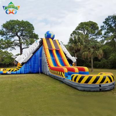 China For Summer Vacation 38ft Commercial Inflatable Large Inflatable Guangzhou Water Slide Space Shuttle Slide For Sale for sale