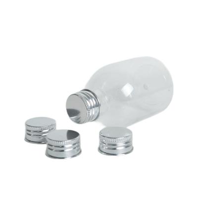 China Hot Sale 2414# Child Safe Mini Plastic Glass Bottle Containers Metal Aluminum Screw Caps Pre-threaded Screw Cap for sale