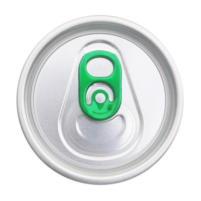 China Hot Sale 202SOT Child Safe Embossed Easy Open End Aluminum Juice Can Cap Manufacturer Aluminum Lid for sale