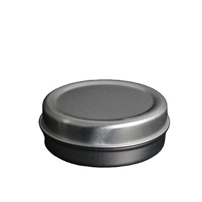 China Wholesale Custom Materials 4115# 15ml Recycled Round Tin Tin Box Silver Cosmetic Cream Candy Metal Mini With Screw Lid Aluminum Jar Can for sale