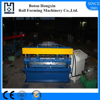 China Colored Roof Roll Forming Machine Cr12 Cutting System Quenching Treatment for sale