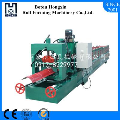 China Aluminum Ridge Cap Roll Forming Machine , Reliable Roll Forming Equipment for sale