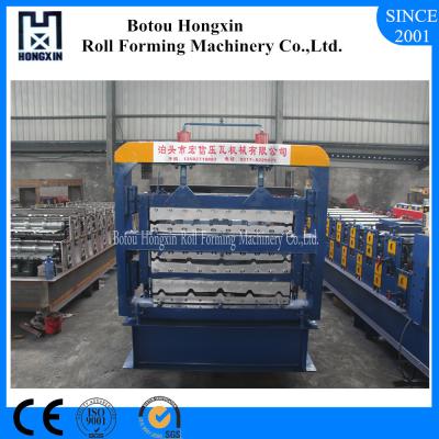 China Roofing Sheet Double Layer Roll Forming Machine Hydraulic Cutting Blade for sale