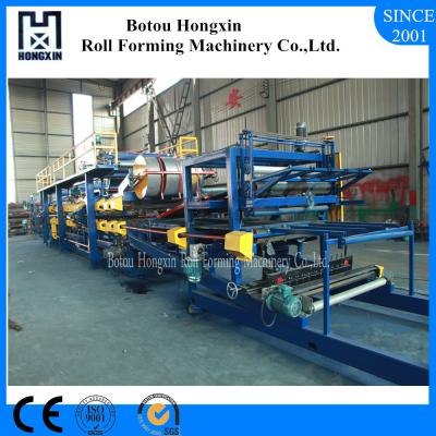 China PLC Control Sandwich Panel Making Machine 1000 / 12000mm Annual Output for sale