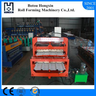 China Muurcomité/Broodje dat van de Dak het Dubbele Laag Machine 840/900mm Efficiënte Breedte vormt Te koop