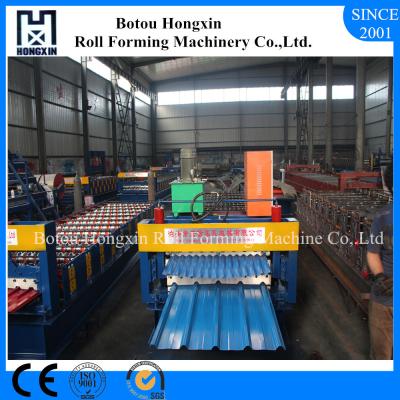 China Steel Roof Double Layer Roll Forming Machine 1000mm Raw Material Width for sale