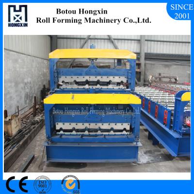 China Panel / Tile Roll Forming Machine , Mantal Corrugated Roof Sheeting Machine for sale