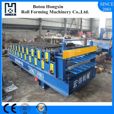 China Aluminum Profile Trapezoidal Sheet Roll Forming Machine 4kw Main Motor Power for sale