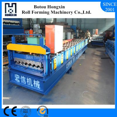 China Electrical Motor Corrugated Roof Sheeting Machine 1000mm Raw Material Width for sale