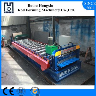 China Durable Roof Roll Forming Machine Cr12 Cutting Blade 1220mm Feeding Width for sale