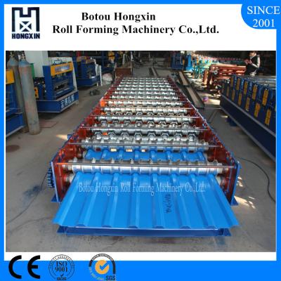 China Hydraulic Pump Roofing Sheet Machine , Cr12 Cutting Blade Metal Roll Forming Machine for sale