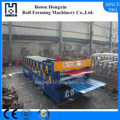 China Automatic Double Layer Roll Forming Machine 0.3 - 0.8mm Plate Thickness for sale