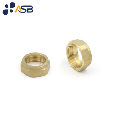 China Plumb Fitting Brass Tubing Fitting Screwed Compression Nut 28MM for sale