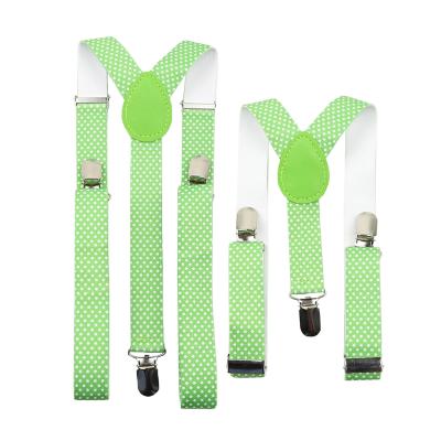 China Polyester Y Back Elastic Strap Clip 116cm Leather Button Suspenders for sale