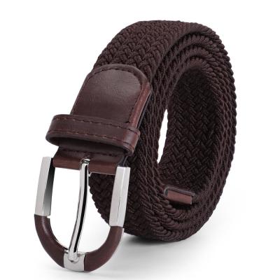 China Dressing 115cm Fabric Elastic Belt Wide Golf 3.4cm Stretch Women Braided Woven for sale