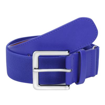 China Length 99cm Fabric Elastic Belt Unisex Waist Adjustable Golf Belt 3.8cm for sale