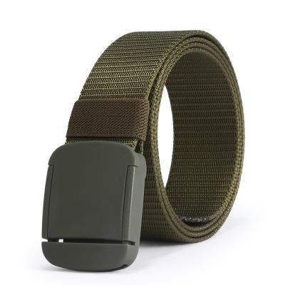 China Green Plastic Buckle Nylon Belt Men Tactical Canvas 120cm for sale