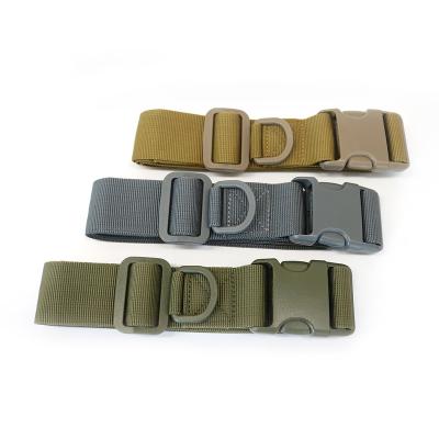 China Polyester Plastic Buckle Nylon Belt 100CM Canvas Ribbon Belt for sale