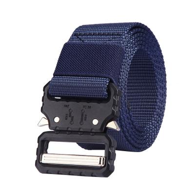 China Braided Fabric Web Belt 3.5cm Polyester Nylon Web Belt 115cm Length for sale