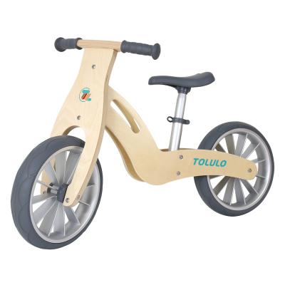 China Ride On 12 Inch Quality Balance Height Bike Toy For Kids Wooden Running Bike Training Bike for sale