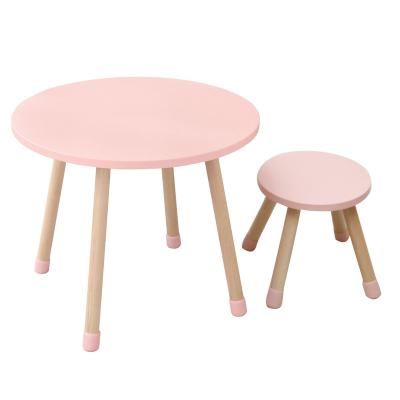 China Modern Factory Wooden Kids Furniture Table And Chairs Set Kids Study Table Desk For Baby for sale