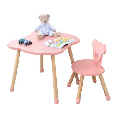 China North Europe Wholesale High Quality Wooden Children Furniture Sets Kids Study Table And Chair Set for sale