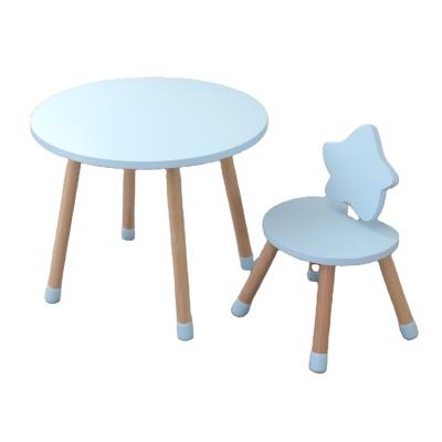 China Environmental Material Factory Wooden Kids Table Furniture Set Children Kids Study Table And Chairs Set Children for sale