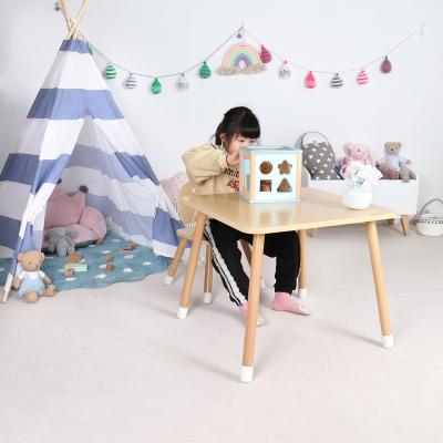 China Modern Wooden Kids Children Furniture Study Table and Chairs Kids Child Set Reading Table for Children for sale