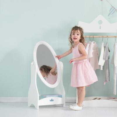 China Contemporary Children's Room Mirror Floor Length Mirror Wooden Full Length Mirror for sale