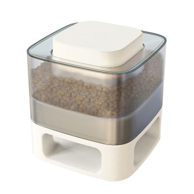 China 2022 New Pet Products Viable Automatic Smart Slow Feeder Bowl Food Container Pet Food Storage Dog Food Pet Bowls and Feeders for sale