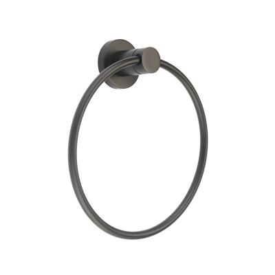 China 15YRS OEM/ODM Contemporary Factory Hot Sale Experience Hotel 304 Stainless Steel RVS INOX Contemporary Wall Mounted Towel Ring Black for sale