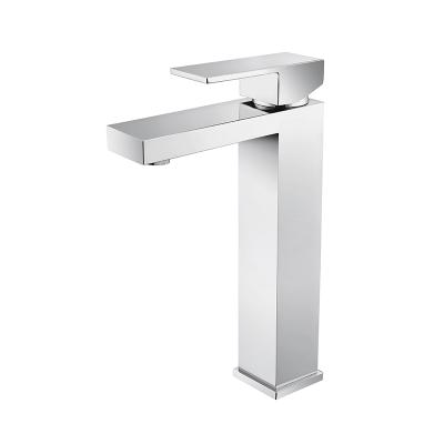 China Contemporary Brass Chrome Basin Water Sink Mixer Tap Bathroom Basin Faucet for sale