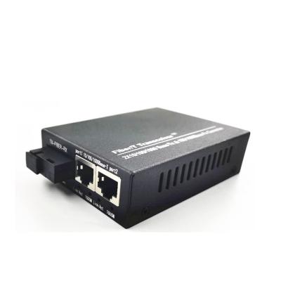 China FTTX single-mode, single-fiber, 100 million bits, dual port converter 1310/1550nm optical fiber dielectric transmission for sale