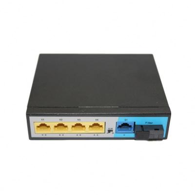 China Top FTTP POE SWITCH 4 Gigabit POE Power Supply Network Ports +1 Gigabit Network Port for sale