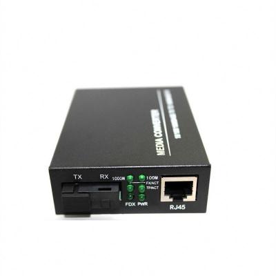 China FTTX GIGABIT media optical fiber converter, DC5V optical fiber equipment, 3KM switch converter for sale