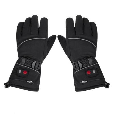 China Wholesale Comfortable Waterproof Heated Ski Gloves 3 Speed ​​Temperature Anti-Slip Palm Touchable Gloves Heated USB Gloves for sale