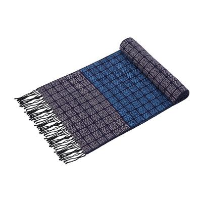 China 2022 Best Selling Winter Plaid Scarves 100% Acrylic Winter Woven Scarf Fashional Soft And Warm Shawls For Men for sale