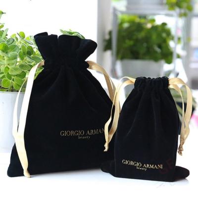 China Fashion Hot Sale Drawstring Velvet Bag Luxury Essential Oil Perfume Pouches With Logo for sale