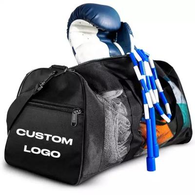 China Breathable Custom Duffle Mesh Bag Boxing Wrestling Gym Workout Duffel Bag For Sweaty Clothes And Equipment Swimmers for sale