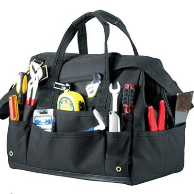 China OEM ODM Compartment Electrician Tool Bag Waterproof Polyester Polyester Rolling Roll Up Folding Tool Bag for sale