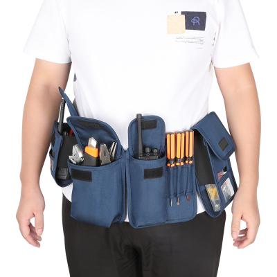 China Custom Detachable Light Weight Multi Pockets Electrician Professional Multi Pockets Adjustable Waist Tool Belt Tool Belt for sale