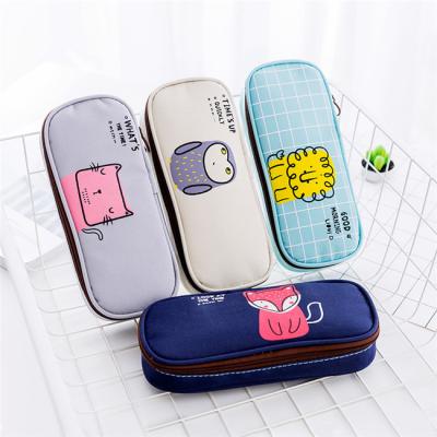 China Fashon Pencil Bags 2 Compartments High Quality Creative Custom Pencil Case From China Wholesale for sale