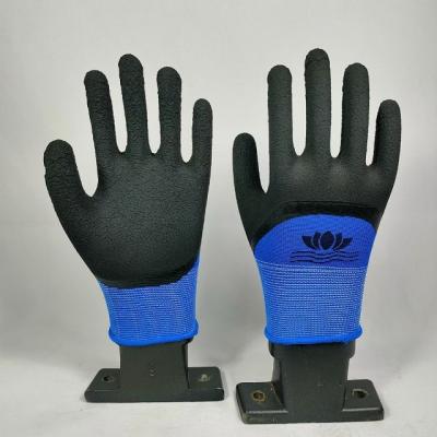 China Durable / Oil Resistant / Non Slip Best Selling Polyester Scratched Latex Foam Coated Protective Custom Work Latex Industrial Hand Gloves for sale