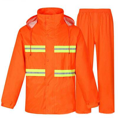 China FONIRRA Water Proof Category 3 Long Rain Gear Jacket For Men High Visibility Safety Reflective Jackets Waterproof Raincoat for sale