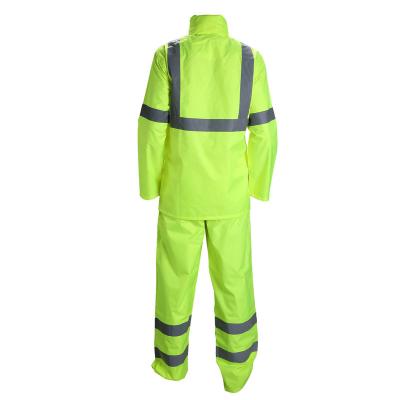 China Fonirra Men's Force Work Wear Uniform Water Proof Hi Visibility High Visibility Jacket With Tape Waterproof Reflective Raincoat for sale