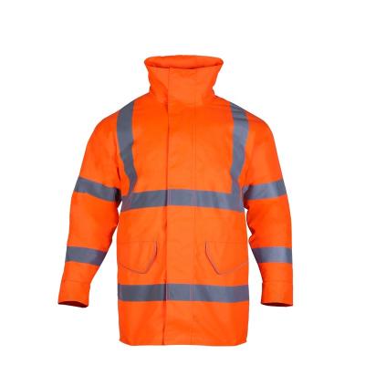 China Water Proof Customize High Visibility Waterproof Warm Winter Fleece Reflective Reflective Safety Hoodie Jacket for sale