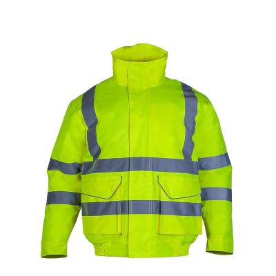 China REFLECTIVE High Visibility Mens Hooded Workwear Winter FONIRRA Safety Waterproof Reflective Jacket for sale