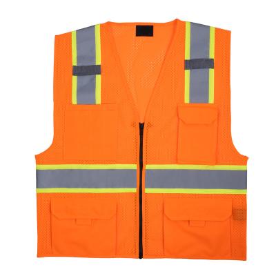 China FONIRRA High Visibility Safety Jacket Breathable High Reflective Work Customized Safety Mesh Vest for sale