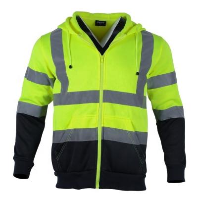 China FONIRRA ANSI Class 3 High Visibility Jachetes Reflective Hoodies Safety REFLECTIVE Sweater For Men for sale