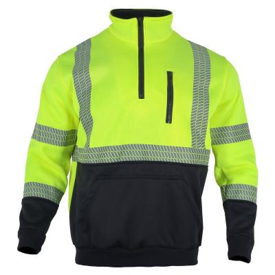 China ANSI Standard FONIRRA High Visibility FONIRRA High Visibility Sweatshirts Safety Reflective Hoodies Class 3 Jacket Sweaters Men for sale